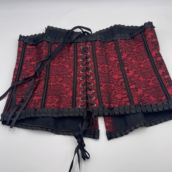 6XL Corset Red / Black Lace *New without tags * - Picture 4 of 6